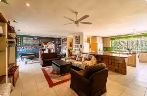 Living room with sofa bed